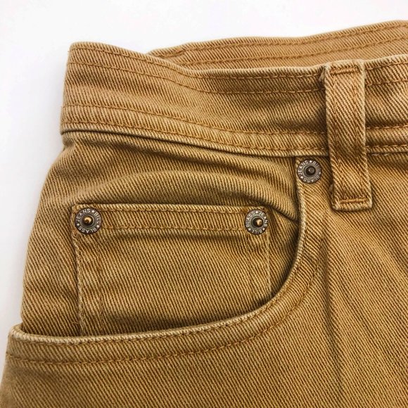 Bill Blass Women's Size 6 Stretch Denim Straight Legs Camel Tan 5 Pocket Jeans - Picture 3 of 7
